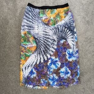 CLOVER Canyon fuzzy multi color abstract print size Medium